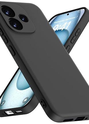 Чехол fiji full soft premium для xiaomi redmi note 17 4g / 5g противоударный бампер с микрофиброй black