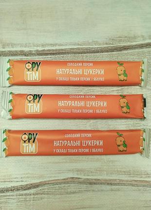 Пастила натуральные конфеты без сахара фрутим "яблоко+персик" 20 грамм