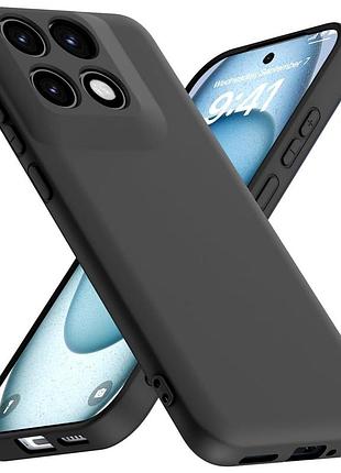 Чехол fiji full soft premium для motorola edge 70 fusion противоударный бампер с микрофиброй black