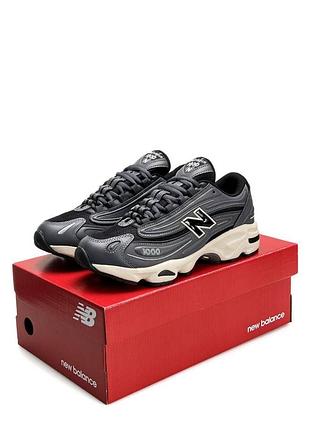 Мужские кроссовки new balance 1000 dark grey black