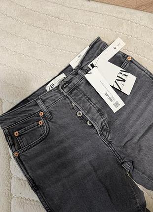 Жіночі джинси zara сірі 3