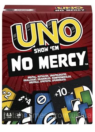 Настільна гра mattel уно без вибачень українською / uno show ‘em no mercy + правила українською
