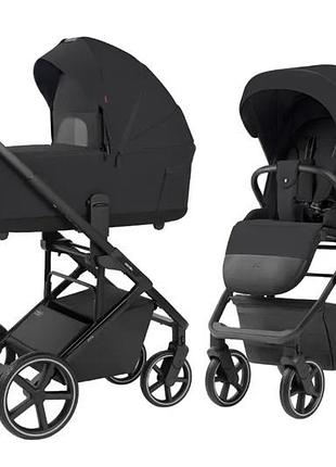 Коляска універсальна crl-6522 nc rock black "alfa" 2в1 carrello