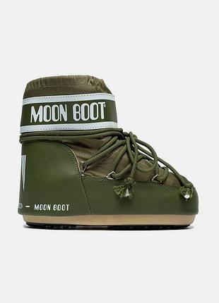 Жіночі чоботи moon boot olive 35-41 хіт продаж