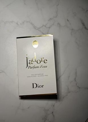Пробник парфумованої води christian dior j'adore parfum d'eau для жінок