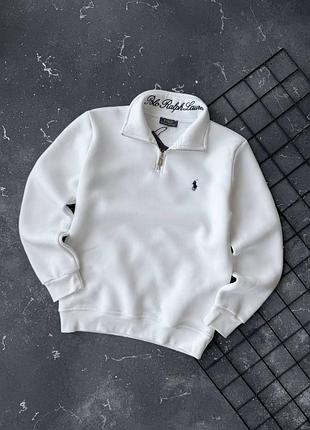 Свитшот на флисе мужской polo ralph lauren премиум качества