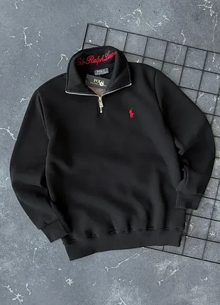 Свитшот на флисе мужской polo ralph lauren премиум качества
