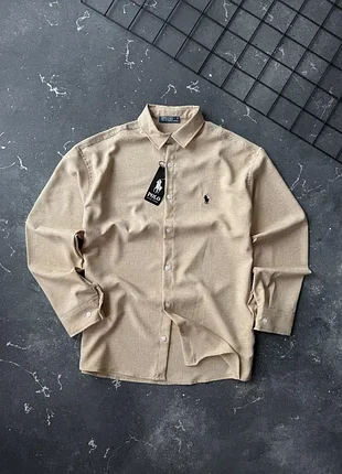 Сорочка ralph lauren чоловіча бежева