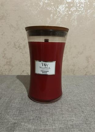 Ароматична свічка woodwick з деревʼяним гнітом