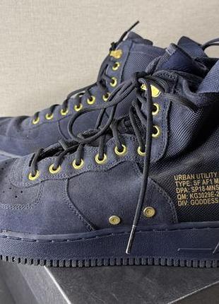 Оригінальні чоловічі демісезонні  високі кросівки nike sf air force 1 mid (sf af-1) 45.5 р (29.5 см)