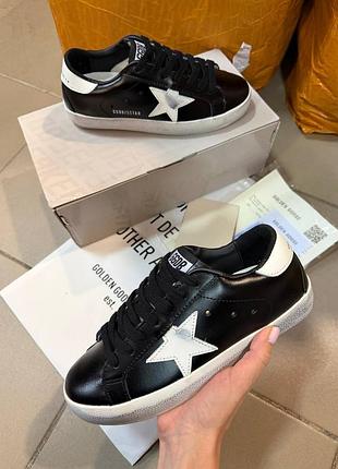 Golden goose super-star black white
