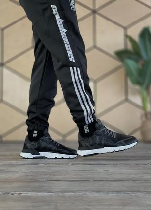 Мужские кроссовки adidas nite jogger black/white8 фото