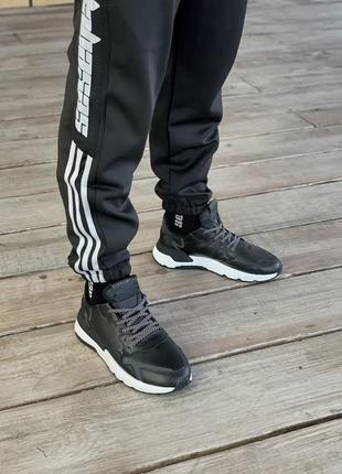 Мужские кроссовки adidas nite jogger black/white6 фото