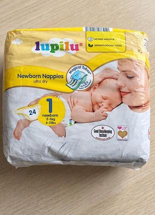 Підгузки lupilu 1 newborn 2-5 кг для новонароджених памперси лупілу в пологовий