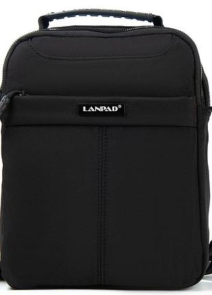 Сумка чоловіча нейлон lanpad чорна
