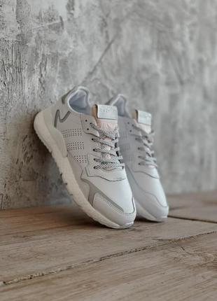 Мужские кроссовки adidas nite jogger  white2 фото