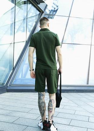 Трикотажные шорты nike хаки мужские s-3xl лето