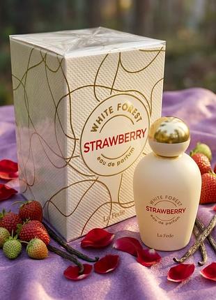 Оригінал la fede white forest strawberry 100 мл у слюді нова парфумована вода арабські парфуми оае khadlaj полуниця ожина