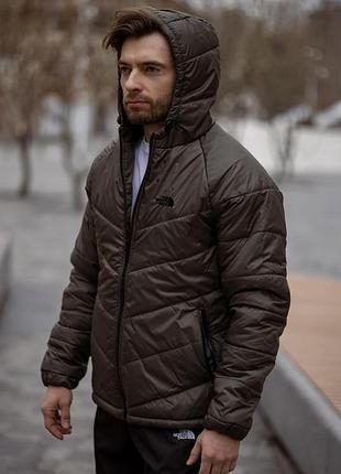Чоловіча демісезонна куртка the north face s-5xl хакі