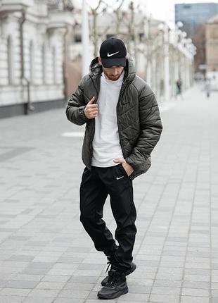 Хаки куртка nike motion s-5xl демисезонная мужская