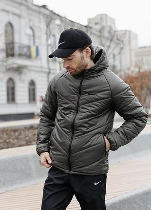 Nike motion демисезонная хаки куртка s-5xl