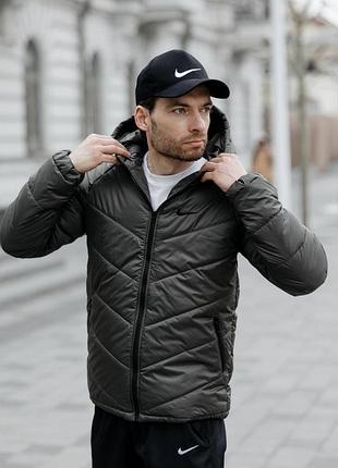 Куртка nike motion s-5xl хаки демисезонная