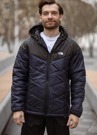 Куртка мужская the north face черно-синяя s-5xl демисезонная