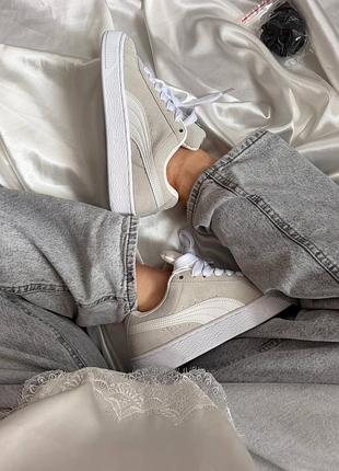 Puma suede xl grey white 3
