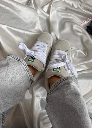 Puma suede xl grey white 4