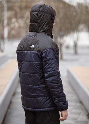 The north face черно-синяя демисезонная куртка мужская s-5xl