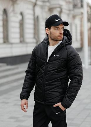 Куртка мужская nike motion s-4xl черная демисезон