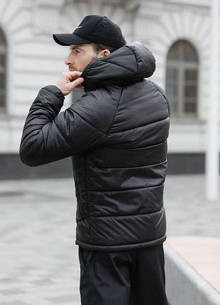 Куртка демисезонная черная nike motion размерная сетка s-4xl