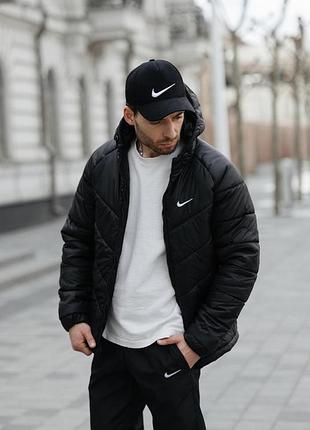 Nike motion мужская куртка черная демисезон s-4xl