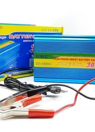 Зарядний пристрій автомобільний для акумулятора battery charger ukc ma-1230a 30a