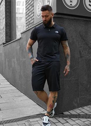Чоловіче поло the north face чорне s-3xl