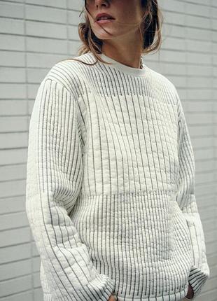 Стильный женский свитшот свитер оверсайз zara