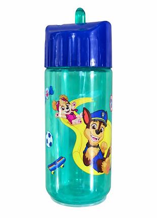Дитяча пляшка для води paw patrol «щенячий патруль», пластикова, синя