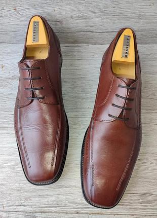Bellomo 44р туфлі чоловічі черевики шкіряні італії
