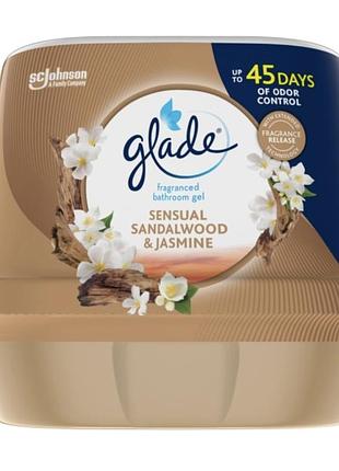 Освіжувач повітря glade sensual sandalwood & jasmine гель для ванної кімнати