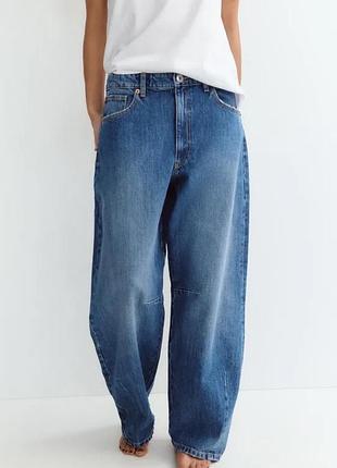 Джинси баггі жіночі широкі сині zara розм.40 eur