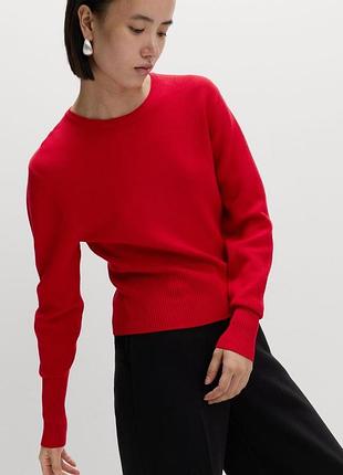 Светр marks & spencer червоний, розмір l, новий з етикетками