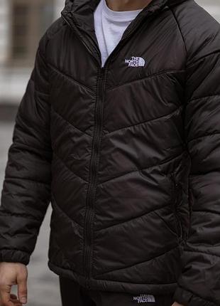 Демисезонная куртка черная the north face s-5xl