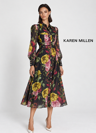 Karen millen неймовірна сукня в квітковий принт