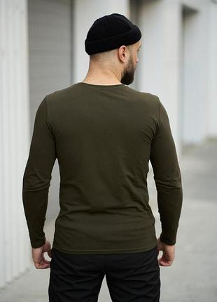 Весенний лонгслив мужской intruder хаки s-3xl
