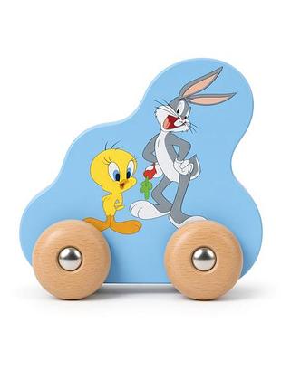 Деревянная развивающая игрушка playtive junior looney tunes, багз банни и твити, с 1,5 года