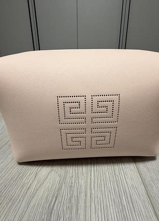 Косметичка жіноча givenchy рожева з геометричним візерунком