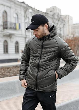 Демисезонная куртка nike motion s-5xl хаки