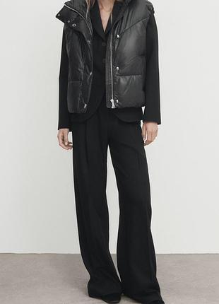 Жилетка жіноча massimo dutti чорна