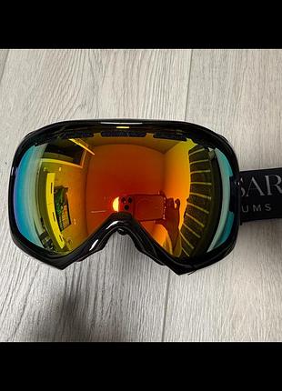 Маска гірськолижна carrera чорна з дзеркальною лінзою