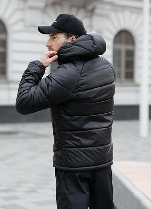 Nike motion черная демисезонная куртка размеры s-4xl